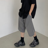 ツータックワイドバンディングハーフパンツ　2色