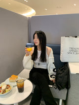 ハイナ リブ編み ノースリーブ