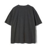 Untitled Layer Logo Pigment Wash Short Sleeve Washed Black