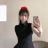 diarc black button sh / bl