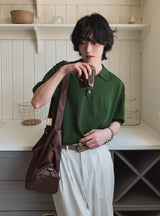 Kepio Linen Collar Half Knit