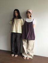 テッド ピンタック タブ パンツ (3color)