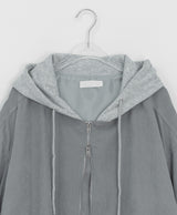 [unisex] Youinb Two-Way Shirring Hood Flight Jumper