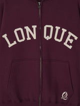LONQUE HOOD ZIP-UP (WINE)