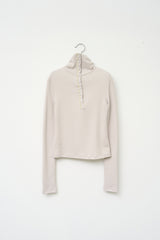 (W) Iron High Button Top