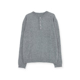 LMN バーボニー4ボタンロングスリーブニットウェア (5 colors)