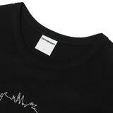 Unisex Human Print Crop T-shirt (Black)