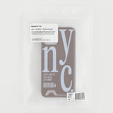 NYC phone case brown (card)