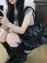 ローデン バックル ショルダー バッグ (2 colors)