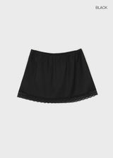 [MADE] Roheller Lace Satin Mini Skirt (Set Available)