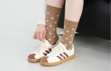 [3PACK] 1507 UNISEX DOT BASIC SOCKS - middle dot snow white colorpack