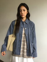 Trucker Washed Jacket (2color)