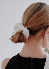 Milky Cotton Scrunchie_White