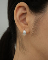 [Silver 925] Nuts One-Touch Earrings