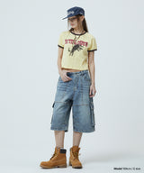 BERMUDA CARGO DENIM SHORT