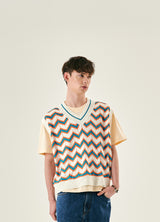 FRIEZE KNIT VEST