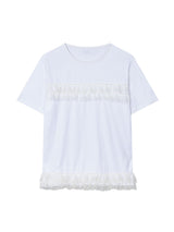 FRILL CANCAN T-SHIRT(WHITE)