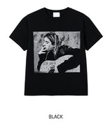 Grunge Vintage Photo Print Short Sleeve T-shirt