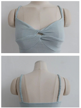 GATHERED KNOT STRAP TANK (MINT)