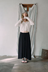 T/T Moist banding long skirt (black)