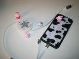 milk cow pattern epoxy phone case