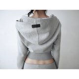 【MADE】button 2way zip-up, gray