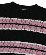 MESH STRIPE KNIT
