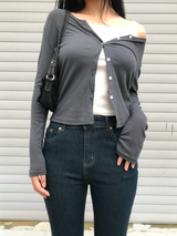 daily button cardigan