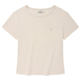 KIRSH PLAIN SLIM FIT T-SHIRT - IVORY