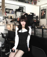 Lace Mini Star T-shirt_black