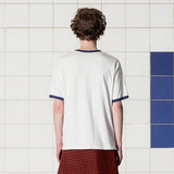 ロゴ リンガー Tシャツ / WHITE