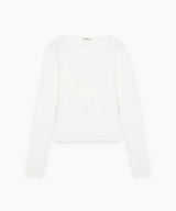 【limited price】 [BELLIDE MADE] Cookie, stripe finger hole T-shirt 