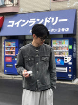 ドライウォッシングセットアップデニムジャケット