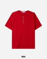 Day Henley neck Crop Short sleeve T