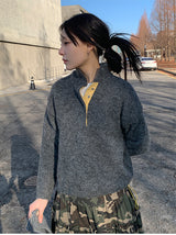 HENLEY ANORAK SWEATER (5C)