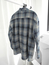 Checkered Over Fit Collar Shirt