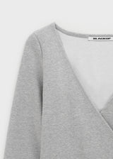 [B-BASIC] Light Sweat Wrap Long Sleeve Tee
