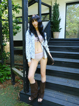 terry shirring bikini