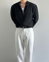 summer zip-up knit