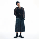 Camo 8-quarter Sweat Bermuda Pants - CHARCOAL