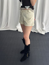 Ser Buckle-detail roll-up shorts
