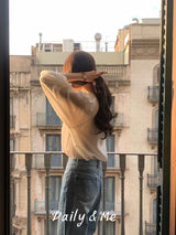 Round shirring blouse (2color)