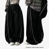 Tury banding line string training wide pants