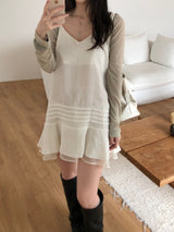 Soy V-neck see-through cardigan (4 colors)