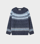 No.1522 damage D nordic KNIT (4color)