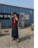 Weaver Printing Oversized Half Sleeve Tee