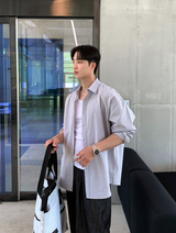 Wonderant Ice Cotton Linen Overfit Shirt