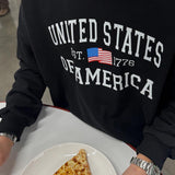 ASCLOアメリカ合衆国スウェットシャツ (4color)