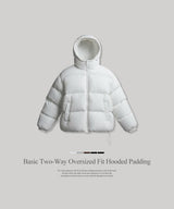 Dake Basic Daily Two-Way Overfit Hooded Padding