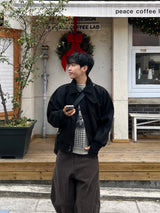 Aki Wool Collar Warmer Winter Blouson (2 Colors)